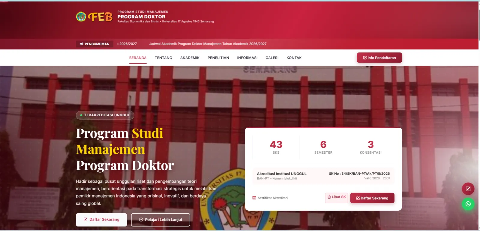 PSPDM UNTAG Semarang